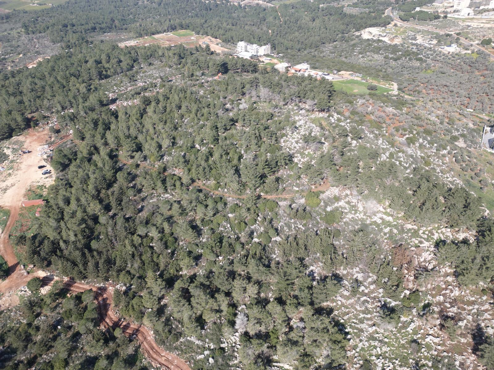 פרויקט דיר אל־אסד - מבט אווירי על השטח